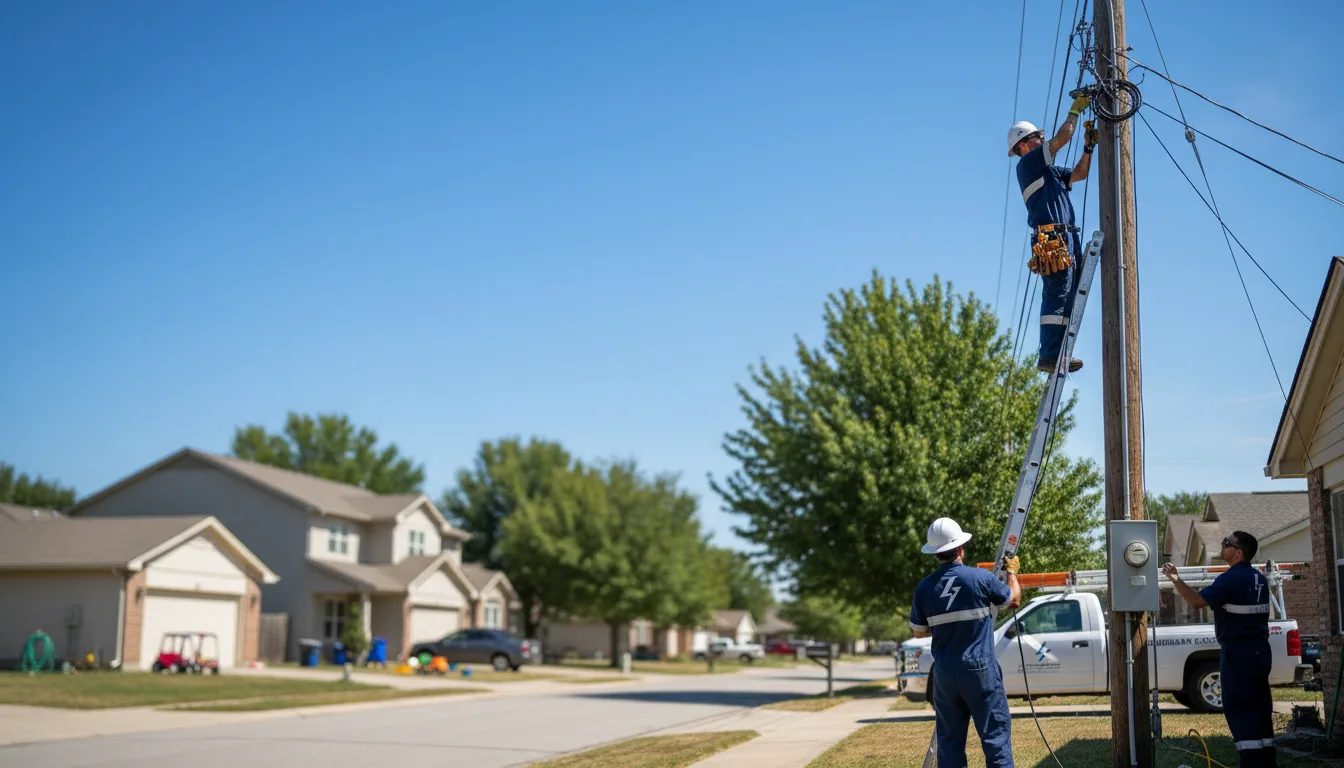 Residential electrician providing installation services in Ostrander, MN